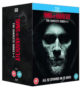 Sons of Anarchy |Complete Series 1-7 | Sons of Anarchy - Series One thru Seven |92 Episodes  Blu-Ray